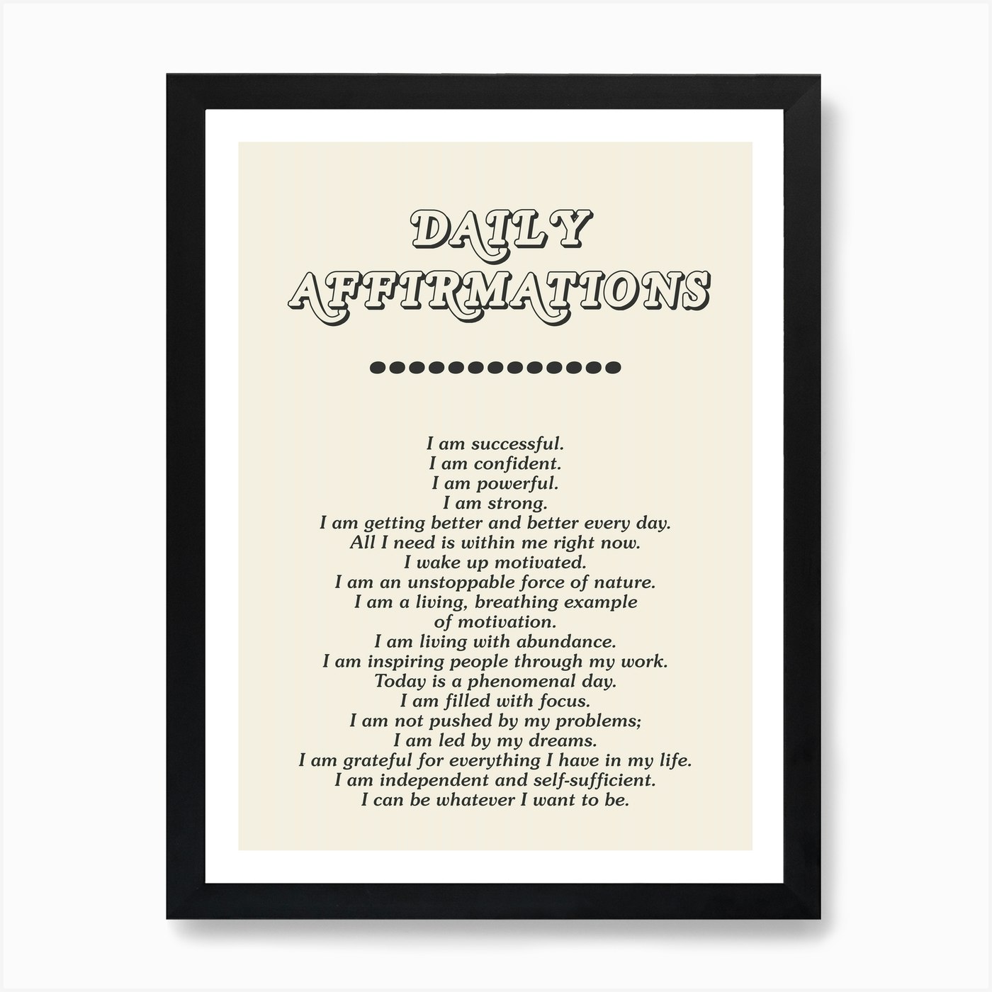 DAILY MANTRA - ART PRINT