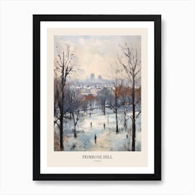 Winter City Park Poster Primrose Hill Park London 3 Art Print