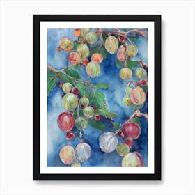 Gooseberry Classic Fruit Art Print