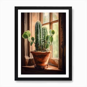 Bishops Cactus Window 4 Art Print