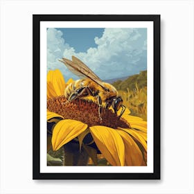 Cuckoo Bee Storybook Illustration 8 Art Print