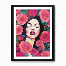 Roses Bloom Every Time I Think Of You Art Print