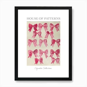 Cherry Bows Collection 2 Pattern Poster Art Print