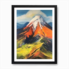 Cotopaxi Ecuador 3 Mountain Painting Art Print