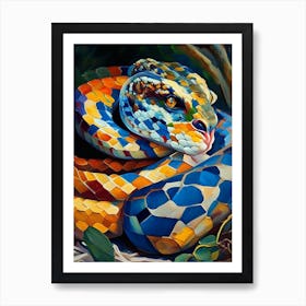 Boa Constrictor Snake 1 Painting Art Print