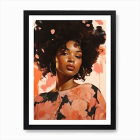 Afro Girl 4 Art Print