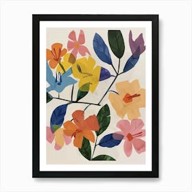 Painted Florals Bougainvillea 1 Art Print