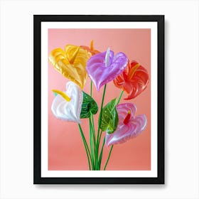 Dreamy Inflatable Flowers Flamingo Flower 2 Art Print