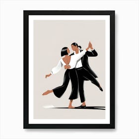 Tango Dancers 4 Art Print