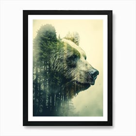 Bear In The Forest 6 Art Print