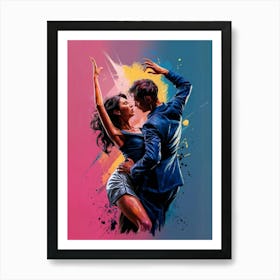 Tango Dancers Art Print