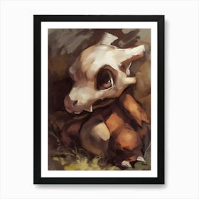 Cubone Pokemon Anime Manga Japan Poster Art Print