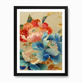 Japanese Floral Painting 2 Art Print