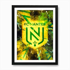 Nantes Brokem Glass Art Print