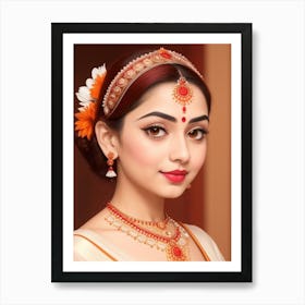 Indian Bride Art Print