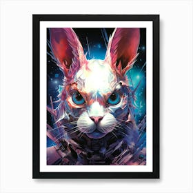 Space Bunny Art Print