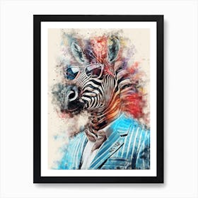 Zebra Art Print