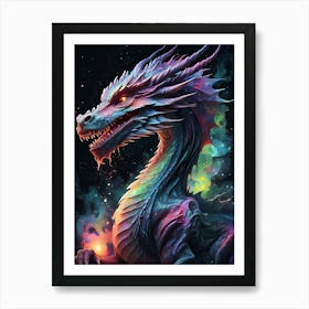 Dragon In Space 1 Art Print