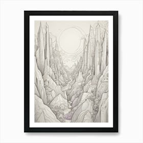 Rocky Landscape 1 Art Print