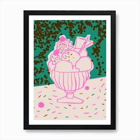 Ice cream on Summer Art Print