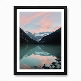 Pink Mountain Sky Art Print