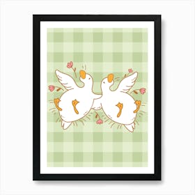 Ducks In Love 1 Art Print