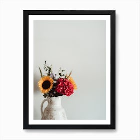 Sunflowers In A Vase Art Print