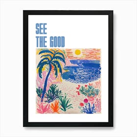 See The Good Poster Seaside Painting Matisse Style 2 Art Print