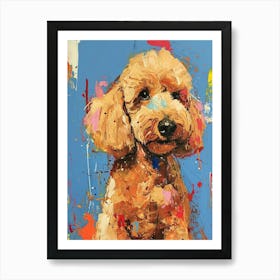 Poodle Acrylic Painting 8 Art Print