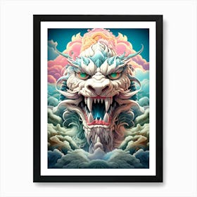 Dragon Head 3 Art Print