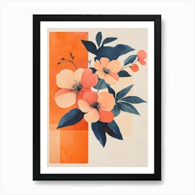 Orange Flowers 2 Art Print