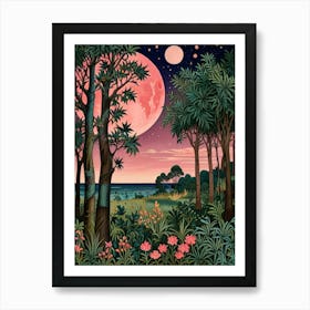 William Morris Moon In The Forest 6 Poster