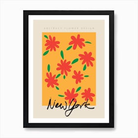 New York Matisse Inspired Flowers Art Print