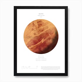 Star Wars Planet Poster - Bespin Art Print
