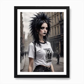 Punk Girl Art Print