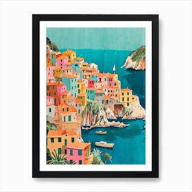 Kitsch Sicily Retro Collage 1 Art Print