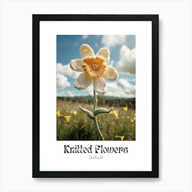 Knitted Flowers Daffodil  1 Art Print