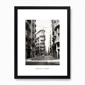 Poster Of Barcelona, Spain, Photography In Black And White 2 Art Print
