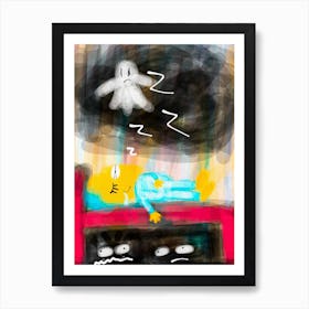 Ghost In The Bed Art Print