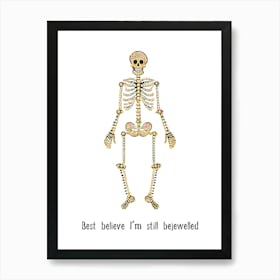 Bejewelled - Taylor Swift Halloween punny poster Art Print