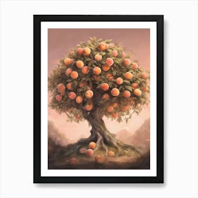 Peach Tree 3 Art Print