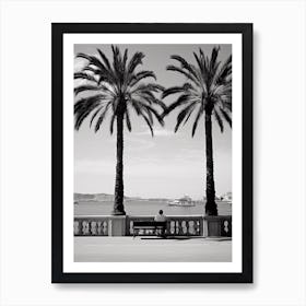 Palma De Mallorca, Spain, Mediterranean Black And White Photography Analogue 2 Art Print