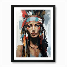 Spirit Of The Horizon, Boho Art Style Art Print