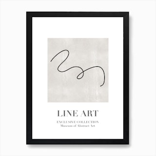Line Art Abstract Collection07 Art Print