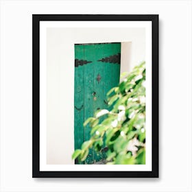 Emerald green door in Eivissa // Ibiza Travel Photography Art Print