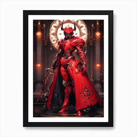 Red Armor Art Print