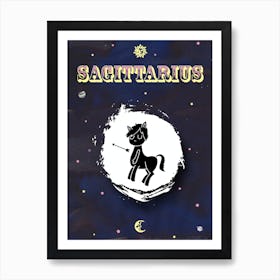 Zodiac Sagittarius Art Print