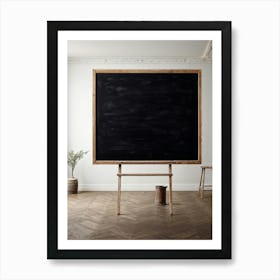 Blackboard Giving The Impression Of Vast Untouched Space Features An Appealing Smudged Texture Th (2) 2 Art Print