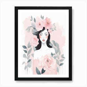 Pink Roses Art Print