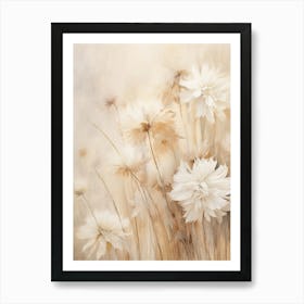 Boho Dried Flowers Asters 9 Art Print